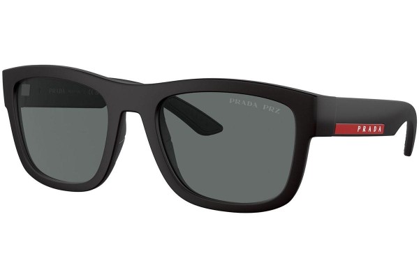 Sonnenbrille Prada Linea Rossa PS01ZS DG002G Polarized Quadratisch Schwarz