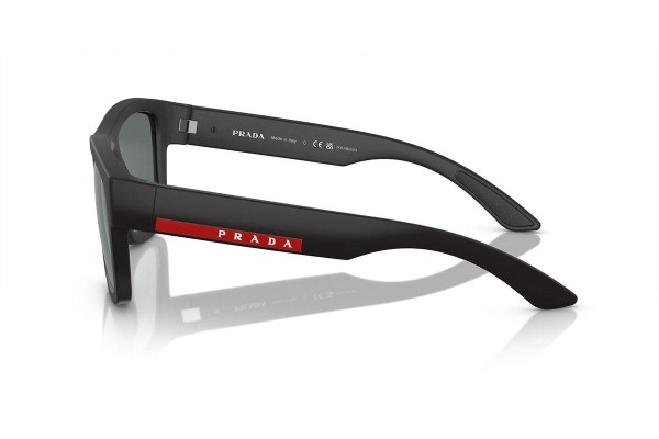 Sonnenbrille Prada Linea Rossa PS01ZS DG002G Polarized Quadratisch Schwarz