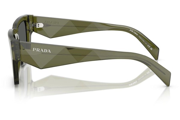 Sonnenbrille Prada PRA06S 25A40L Rechteck Grün