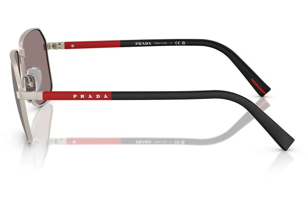 Sonnenbrille Prada Linea Rossa PSA51S 18X80I Rechteck Grau