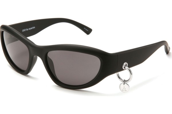 Sonnenbrille OiO by eyerim Meteor Matte Black Grey Monoscheibe | Shield Schwarz