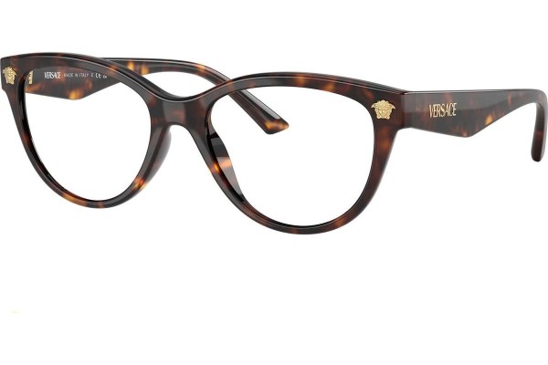 Brillen Versace VE3365U 108 Cat Eye Havanna