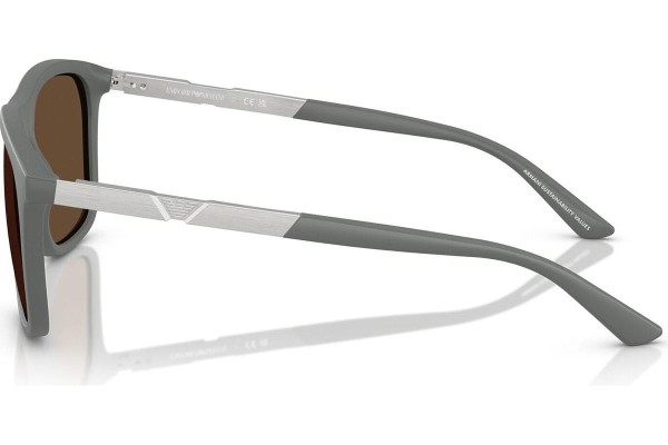 Sonnenbrille Emporio Armani EA4237 620573 Quadratisch Grau