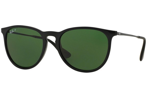 Sonnenbrille Ray-Ban Erika Classic RB4171 601/2P Polarized Rund Schwarz