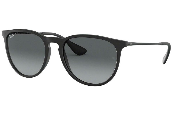 Sunglasses Ray-Ban Erika RB4171 622/T3 Polarized Rund Schwarz