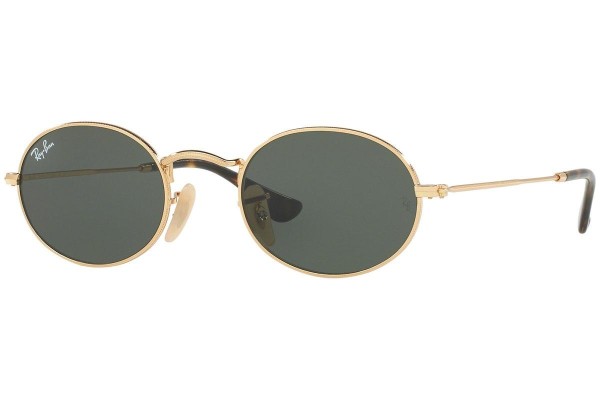 Sonnenbrille Ray-Ban Oval Flat Lenses RB3547N 001 Winzig Gold