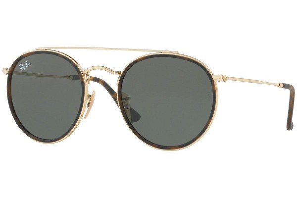 Sunglasses Ray-Ban Round Double Bridge RB3647N 001 Rund Havanna