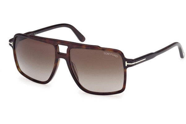 Sonnenbrille Tom Ford Kemp FT1177 52B Quadratisch Havanna