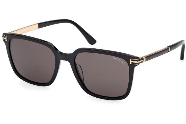 Sonnenbrille Tom Ford Jochem FT1183 01A Quadratisch Schwarz