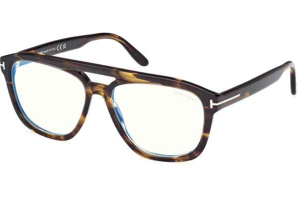 Brillen Tom Ford FT6024-B 055 Quadratisch Havanna