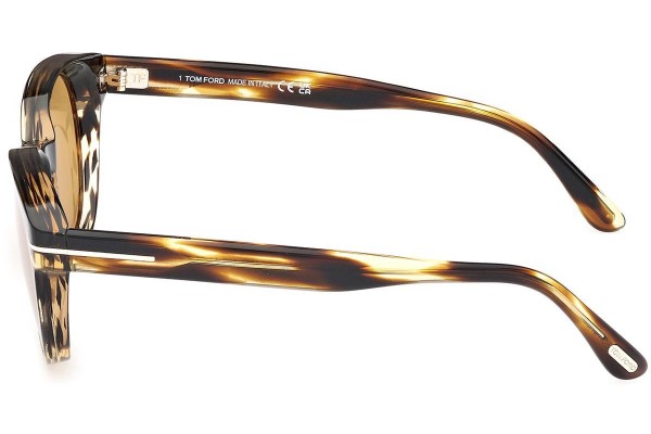 Sonnenbrille Tom Ford Mert FT1180 52E Rund Havanna