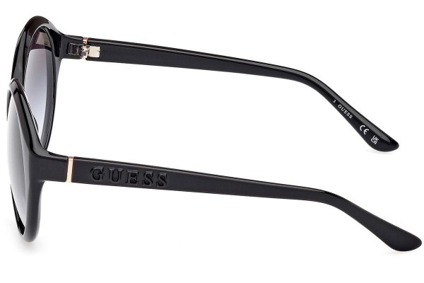 Sonnenbrille Guess GU00155 01B Rund Schwarz