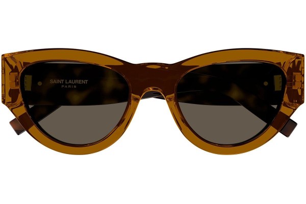 Sonnenbrille Saint Laurent SLM94 011 Cat Eye Braun