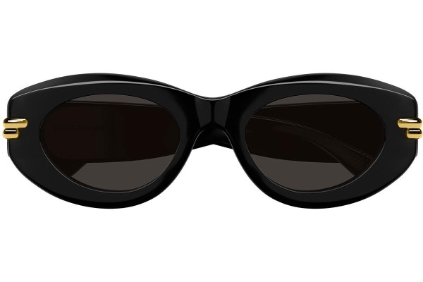 Sonnenbrille Bottega Veneta BV1322S 001 Oval Schwarz