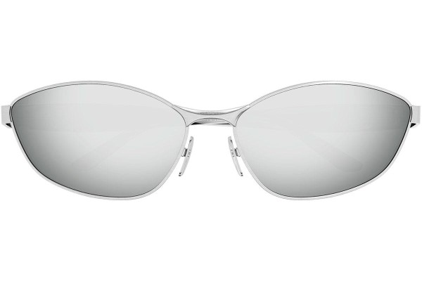 Sonnenbrille Balenciaga BB0356S 004 Rechteck Silber