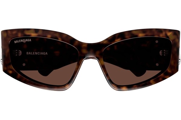 Sonnenbrille Balenciaga BB0321S 008 Rechteck Havanna