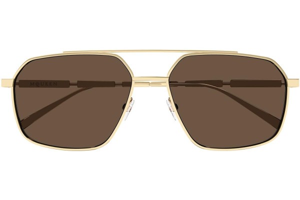 Sonnenbrille Alexander McQueen AM0477S 002 Pilot Gold