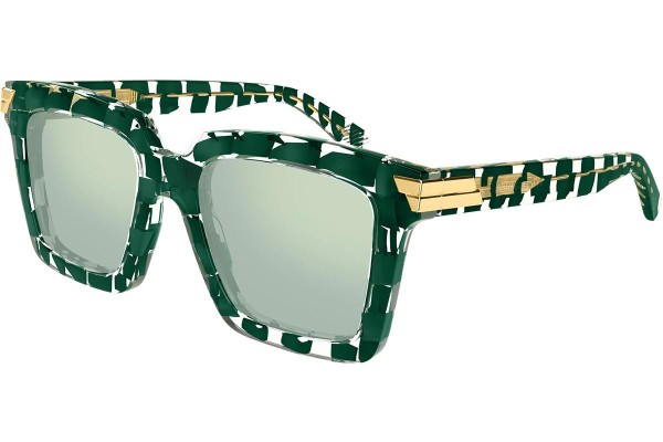 Sonnenbrille Bottega Veneta BV1005S 010 Quadratisch Grün