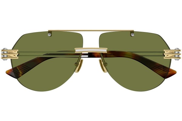 Sonnenbrille Bottega Veneta BV1342S 003 Pilot Gold