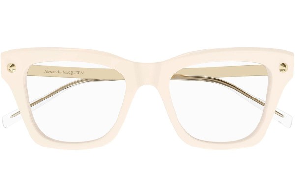 Brillen Alexander McQueen AM0484O 008 Quadratisch Beige