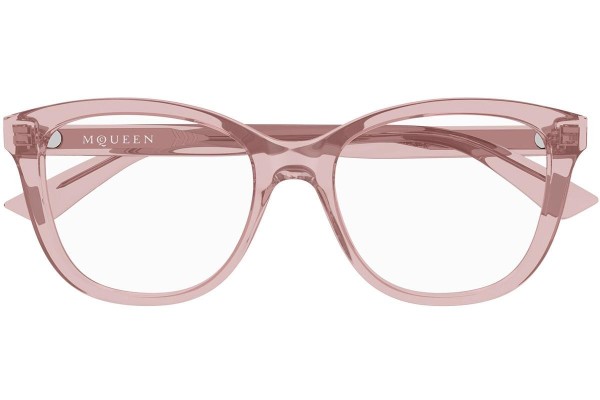 Brillen Alexander McQueen AM0487O 004 Quadratisch Rot