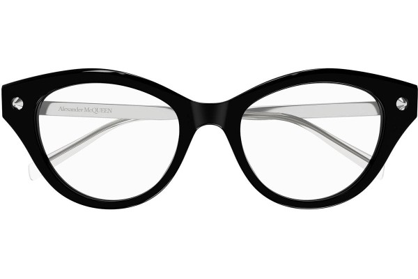 Brillen Alexander McQueen AM0485O 001 Cat Eye Schwarz