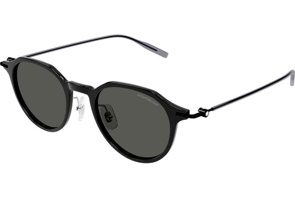 Sonnenbrille Mont Blanc MB0355S 001 Rund Schwarz