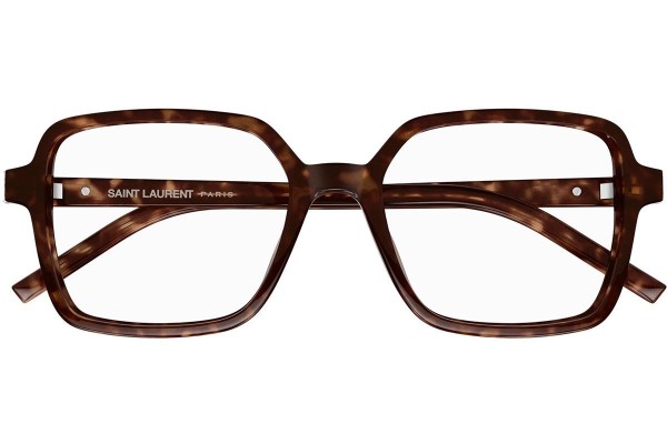 Brillen Saint Laurent SLM139 002 Quadratisch Havanna