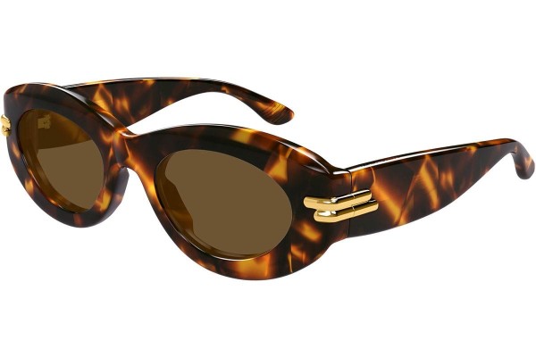 Sonnenbrille Bottega Veneta BV1322S 002 Oval Havanna