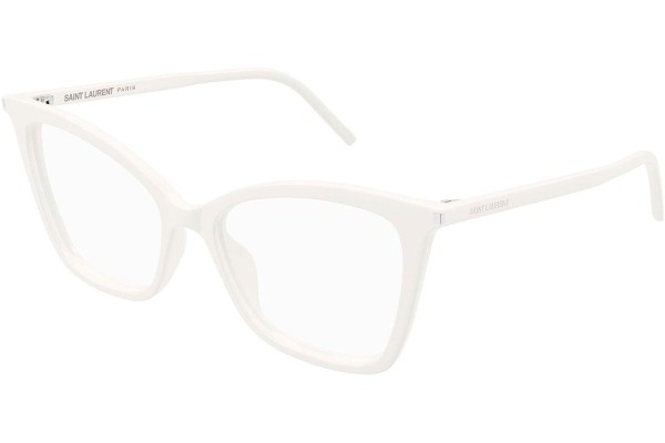 Brillen Saint Laurent SL386 014 Cat Eye Weiß