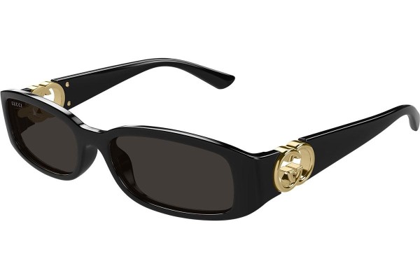 Sonnenbrille Gucci GG1661S 001 Rechteck Schwarz