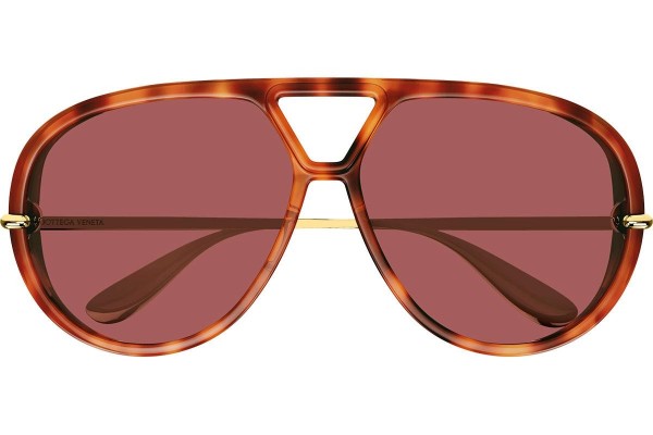 Sonnenbrille Bottega Veneta BV1274S 003 Pilot Havanna