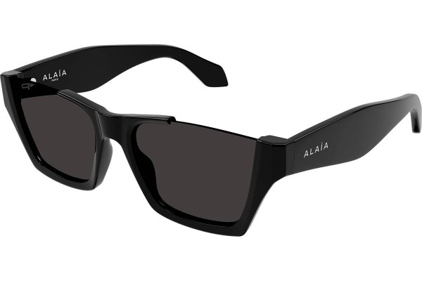 Sunglasses Alaia AA0081S 001 Rechteck Schwarz