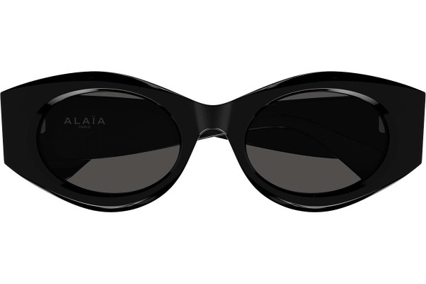 Sonnenbrille Alaia AA0080S 001 Oval Schwarz