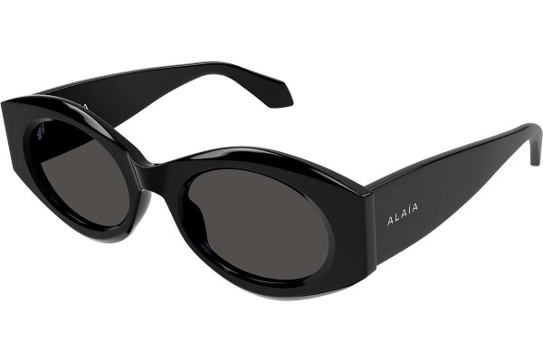 Sonnenbrille Alaia AA0080S 001 Oval Schwarz