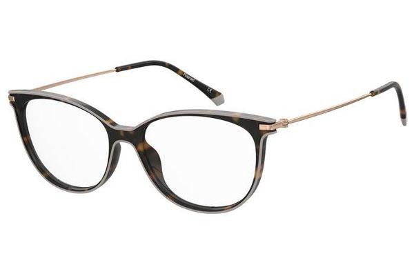 Glasses Polaroid PLDD415 086 Cat Eye Havanna