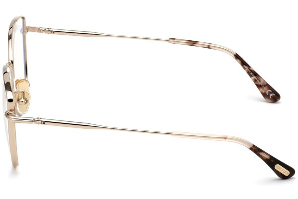 Glasses Tom Ford FT5667-B 028 Cat Eye Gold