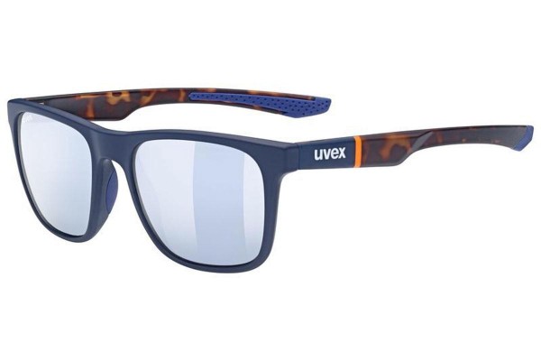 Sonnenbrille uvex lgl 42 Blue Mat / Havana S3 Quadratisch Blau