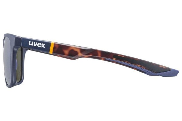 Sunglasses uvex lgl 42 Blue Mat / Havana S3 Quadratisch Blau