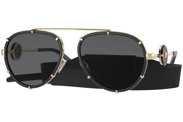 Sonnenbrille Versace Vintage Icon Pilot Clip-On VE2232 143887 Pilot Schwarz