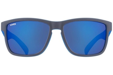 Sunglasses uvex lgl 39 Grey Mat / Blue S3 Quadratisch Blau