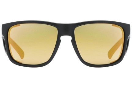 Sunglasses uvex sportstyle 312 Black Mat / Gold S3 Quadratisch Schwarz