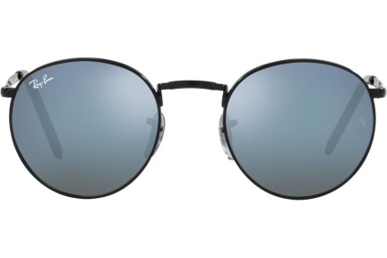 Sunglasses Ray-Ban New Round RB3637 002/G1 Rund Schwarz