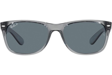 Sonnenbrille Ray-Ban New Wayfarer RB2132 64503R Polarized Quadratisch Grau