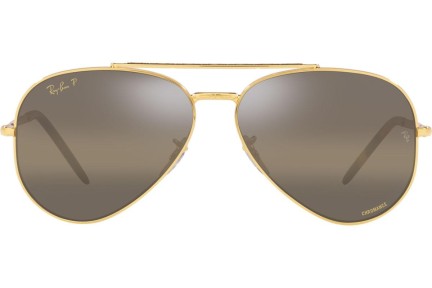 Sonnenbrille Ray-Ban New Aviator Chromance Collection RB3625 9196G5 Polarized Pilot Gold