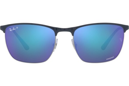 Sunglasses Ray-Ban Chromance Collection RB3686 92044L Polarized Quadratisch Blau