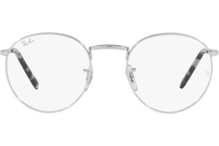 Glasses Ray-Ban New Round RX3637V 2501 Rund Silber