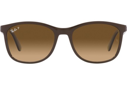 Sonnenbrille Ray-Ban RB4374 6600M2 Polarized Quadratisch Braun