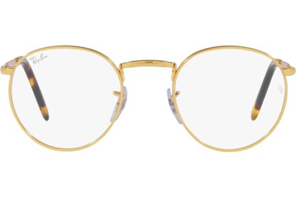 Glasses Ray-Ban New Round RX3637V 3086 Rund Gold