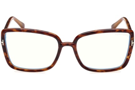 Glasses Tom Ford FT5813-B 055 Cat Eye Havanna